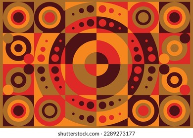 Geometric background design, Abstract artwork round circle geometric pattern. Composition Print graphic posters, Banners, book covers, business presentations, Ornaments. Vector illustration.