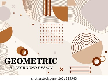 Geometric Background Design with Abstract Shapes