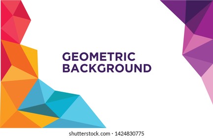 geometric background design abstract template