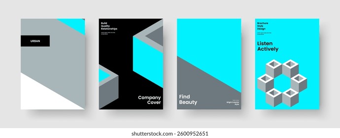 Geometric Background Design. Creative Report Layout. Isolated Poster Template. Flyer. Business Presentation. Book Cover. Banner. Brochure. Catalog. Brand Identity. Portfolio. Pamphlet. Magazine
