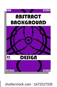 Geometric background design, designed in A4 size for posters, banners, magazines etc. Layout for business cards, labels etc. Colorful pattern with lines and ellipses. Eps 10 vector 