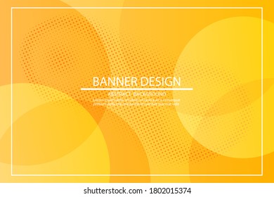 
Geometric background design. Drawing up yellow circles. EPS10 vector