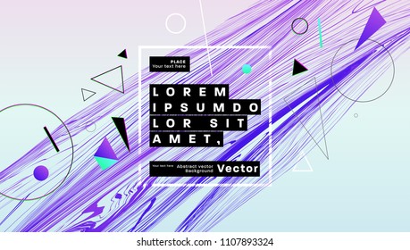 Geometric background design. Dynamic shapes and fluid elements. Eps10 vector illustration.