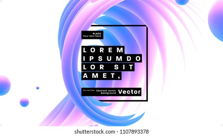 Geometric background design. Dynamic shapes and fluid elements. Eps10 vector illustration.
