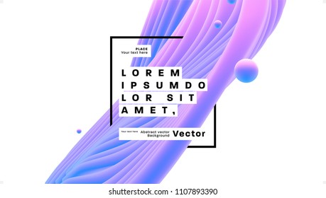Geometric background design. Dynamic shapes and fluid elements. Eps10 vector illustration.