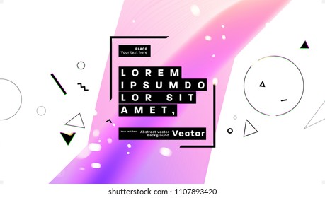 Geometric background design. Dynamic shapes and fluid elements. Eps10 vector illustration.