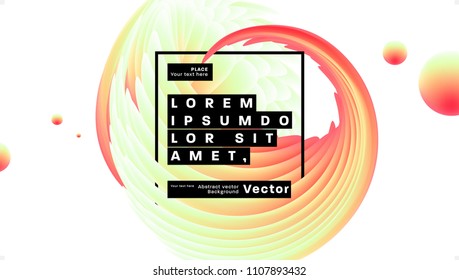 Geometric background design. Dynamic shapes and fluid elements. Eps10 vector illustration.