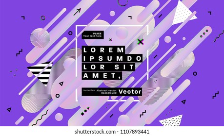 Geometric background design. Dynamic shapes and fluid elements. Eps10 vector illustration.