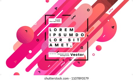 Geometric background design. Dynamic shapes and fluid elements. Eps10 vector illustration.