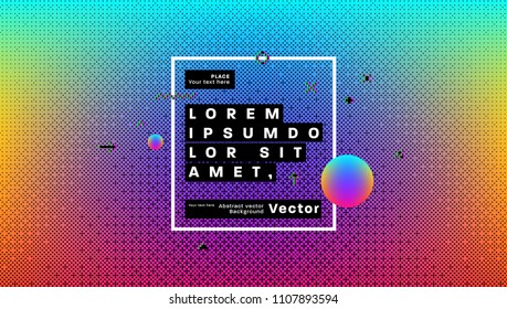 Projeto de fundo geométrico. Formas dinâmicas e elementos fluidos. Ilustração do vetor Eps10.