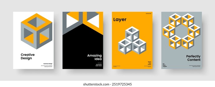 Geometric Background Design. Isolated Book Cover Template. Modern Banner Layout. Brochure. Business Presentation. Report. Poster. Flyer. Advertising. Handbill. Notebook. Magazine. Catalog. Leaflet