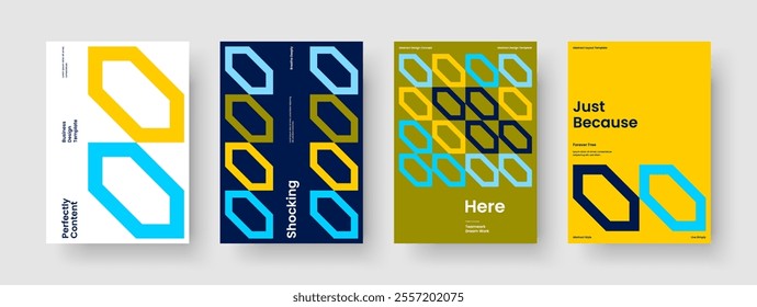 Geometric Background Design. Isolated Brochure Layout. Creative Flyer Template. Banner. Business Presentation. Book Cover. Poster. Report. Advertising. Magazine. Journal. Handbill. Leaflet