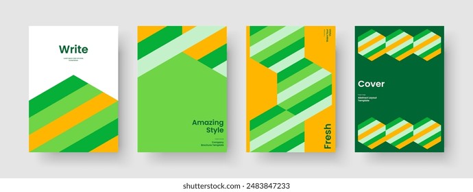 Geometrisches Hintergrunddesign. Isolierte Business Presentation Vorlage. Modernes Buchcover-Layout. Bericht. Banner. Broschüre. Flyer. Poster. Katalog. Broschüre. Newsletter. In: Magazine. Notizbuch
