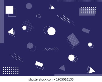 Geometric Background For design like Magazine, leaflet, billboard, sale. Universal trend halftone geometric shapes 
