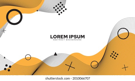 Diseño de fondo geométrico hecho de dibujos abstractos, diseño de cubierta abstracta mínima. Diseño de portada con formas abstractas mínimas para el archivo de presentación. Diseño de fondo vectorial moderno.