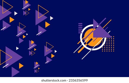 Geometric background design, minimal covers design. Colorful geometric background, vector illustration.