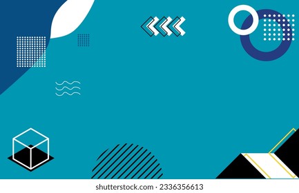 Diseño de fondo geométrico, diseño de cubiertas mínimas. Fondo geométrico colorido, ilustración vectorial.