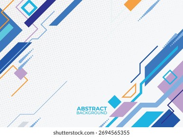 Geometric background design, modern bauhaus design, geometric blue background, abstract geometric background design