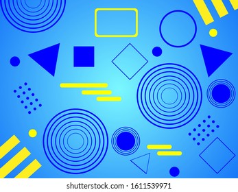 Geometric background design. Trendy geometric background. Simple geometric shapes. Modern composition with geometric shapes. EPS 10 vector illustration.