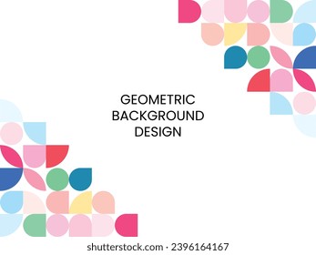 Geometric Background Design Vector Illustration