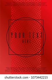 Geometric background design for your business. Text frame surface. Can be used for poster, brochure, magazine, card, book, flyer, banner, anniversary. Trendy corporate style.