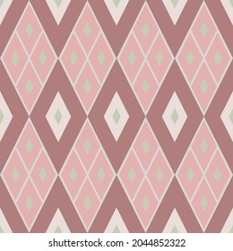 diseño de fondo geométrico rhombus ornament elementos rosados repitiendo 