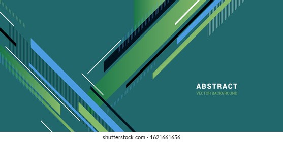 Geometric background with diagonal stripes. Dynamic shapes composition. Eps10 vector.