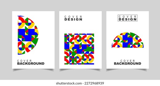 geometrischer Hintergrund mit verschiedenen Farben. Hintergrunddesigns festlegen. eps Dateien