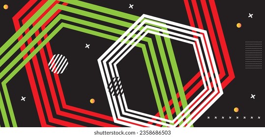 Fondo geométrico con formas dinámicas. diseño de portada abstracta. Ilustración del vector