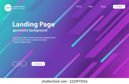 Geometric background with dynamic shapes composition. Vector Illustration