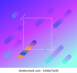 geometric background. Dynamic shapes composition