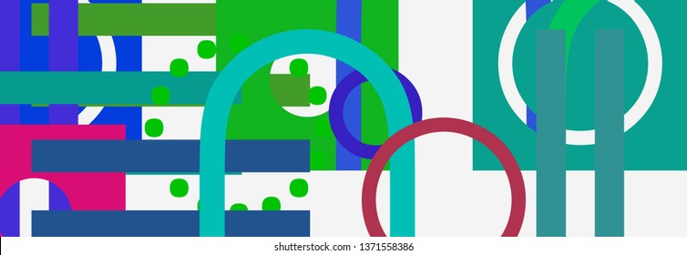 Geometric background. Dynamic shapes composition. Minimal modern banner design. Future geometric vector texture. 