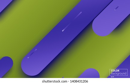 Geometric background. Dynamic shapes composition. Minimal abstract cover. Creative colorful wallpaper. Trendy gradient poster. Vector.