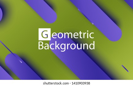 Geometric background. Dynamic shapes composition. Minimal abstract cover. Creative colorful wallpaper. Trendy gradient poster. Vector.