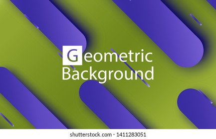 Geometric background. Dynamic shapes composition. Minimal abstract cover. Creative colorful wallpaper. Trendy gradient poster. Vector.