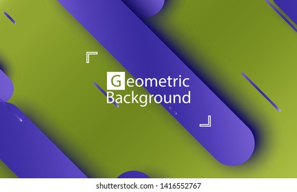 Geometric background. Dynamic shapes composition. Minimal abstract cover. Creative colorful wallpaper. Trendy gradient poster. Vector.