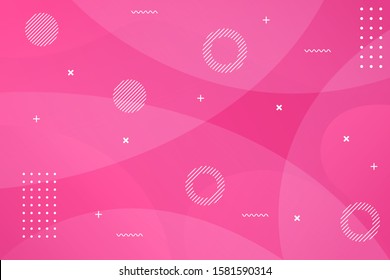 geometric background. Dynamic shapes composition