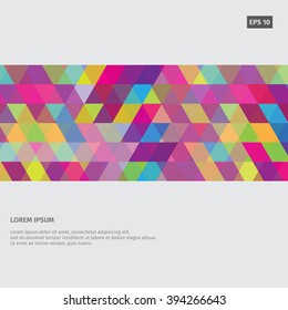 Geometric background with the effect of broken glass. Pattern contains triangle shapes.