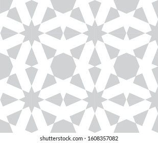 Geometric background with eight-pointed stars 