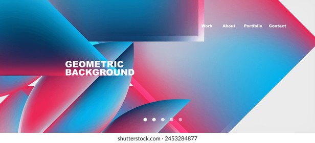 A geometric background in electric blue and magenta with a white border. Features include blue circle eyewear, automotive lighting design, and CD font for automotive exterior