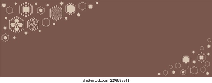 Geometric background with an empty space for text. Сhinese style ornament.