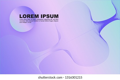 Geometric Background. EPS10 vector. Curve Shape Wallpaper.