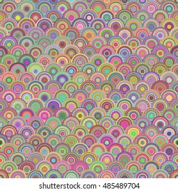 geometric background. ethnic multicolored red circles. seamless pattern. vector illustration.