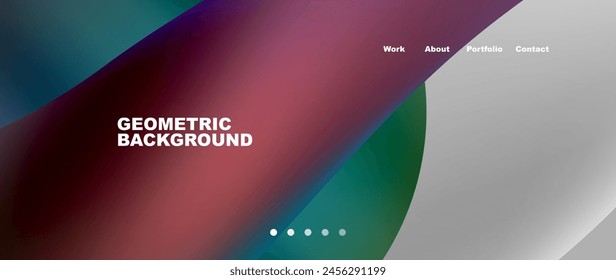 A geometric background featuring a circle in the middle, displayed in electric blue and magenta colors. This multimedia design is perfect for computer hardware or peripheral gadgets