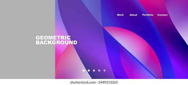 Un fondo geométrico con un gradiente de tonos púrpura y azul eléctrico, reminiscente de la iluminación automotriz. Perfecto para un diseño moderno con un toque de magenta y violeta