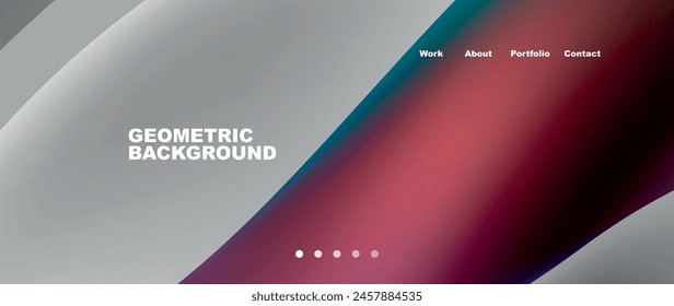 A geometric background featuring a gradient of purple and electric blue tones. The design includes triangles, circles, and a modern aesthetic perfect for automotive exteriors or display devices