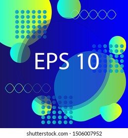 Geometric background. Geometric figures. Circles. Points. Abstract background. Vector. Suitable for background. Design element.