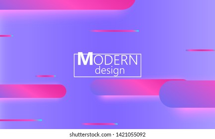 Geometric background. Fluid shapes. Minimal abstract cover design. Creative colorful wallpaper. Trendy gradient poster. Vector illustration.