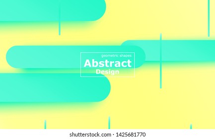 Geometric background. Fluid shapes. Minimal abstract cover design. Creative colorful wallpaper. Trendy gradient poster. Vector illustration.