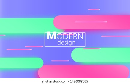 Geometric background. Fluid shapes. Minimal abstract cover design. Creative colorful wallpaper. Trendy gradient poster. Vector illustration.